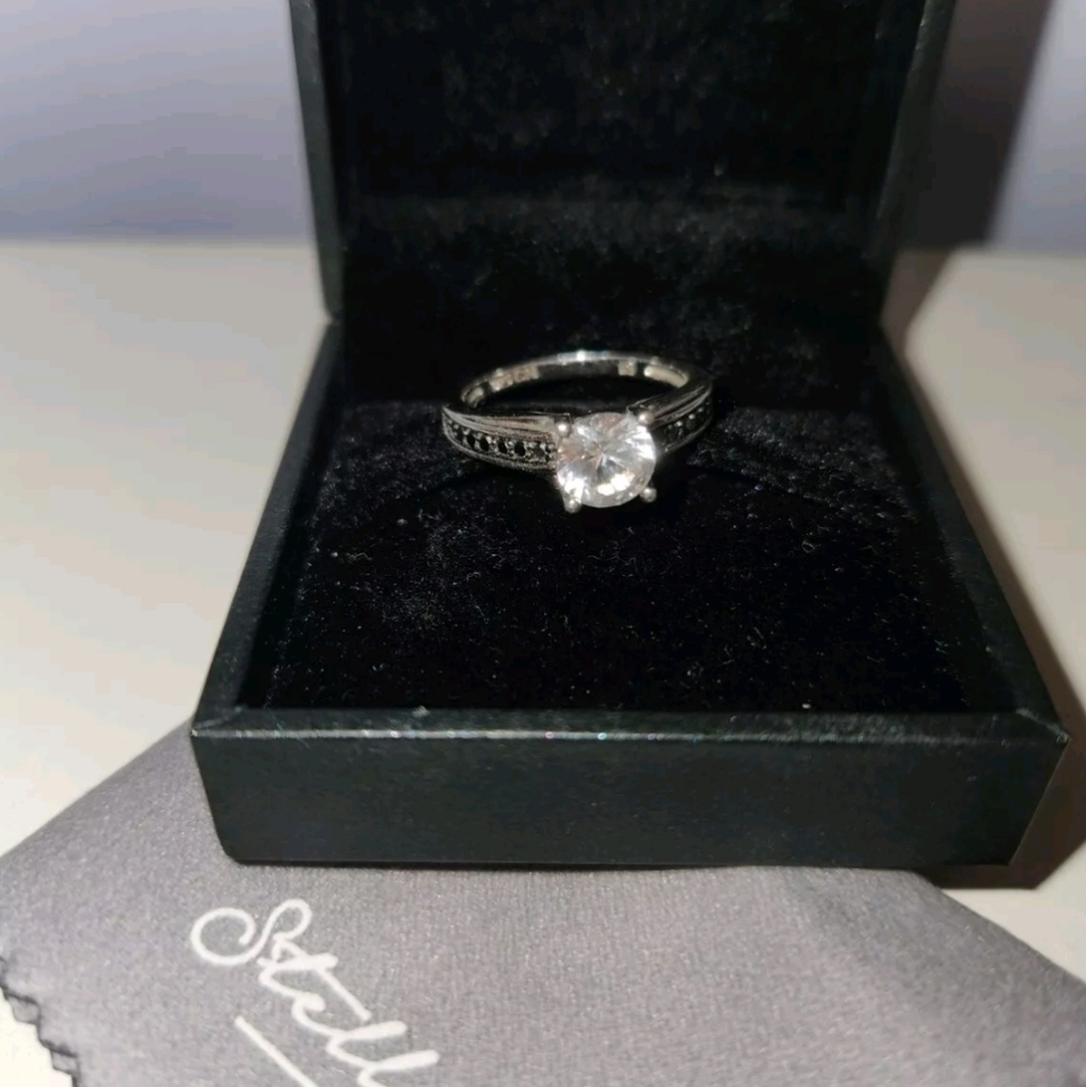 Stella Grace Diamond and Sapphire Ring Size 8